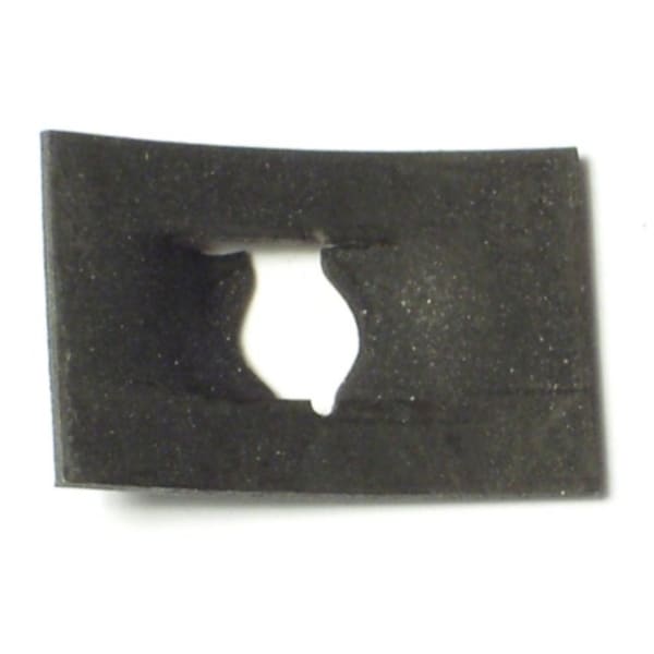 Midwest Fastener Spring Nut, #14, Flat Shape, Steel, Zinc Plated Finish, 24 PK 61638 - main